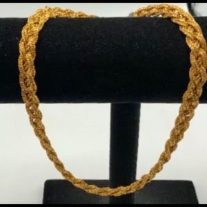 Forster Signed Vintage Gold Mesh Chain Choker
